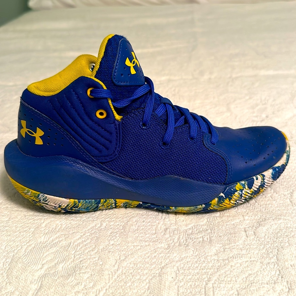 Under Armor Jet 21 GS Royal Blue Sneakers Size 4.5